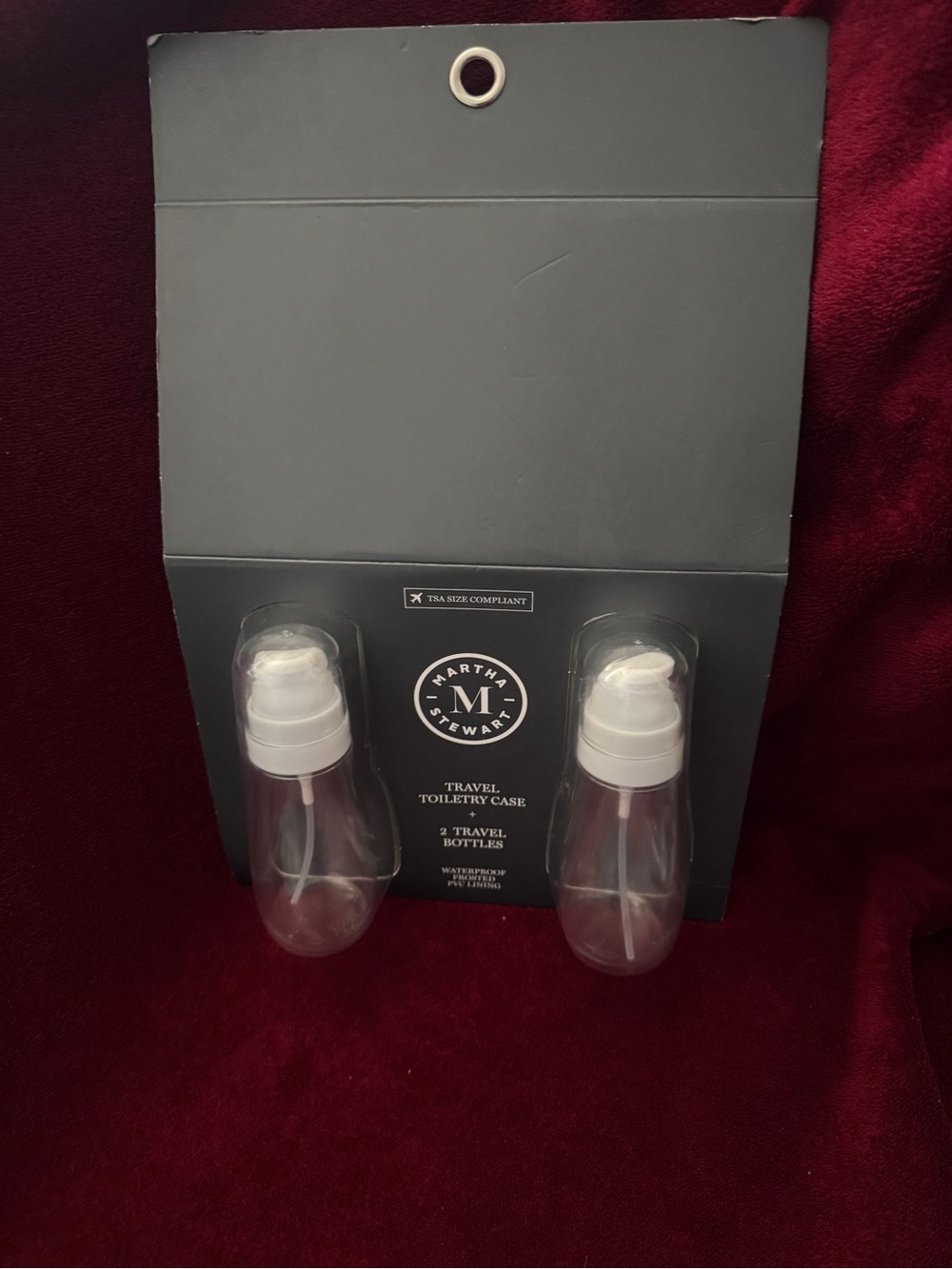 Martha Stewart 
2 TRAVEL BOTTLES